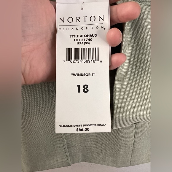 Norton McNaughton 2 Button Blazer Leaf Green size 18 - Picture 3 of 5